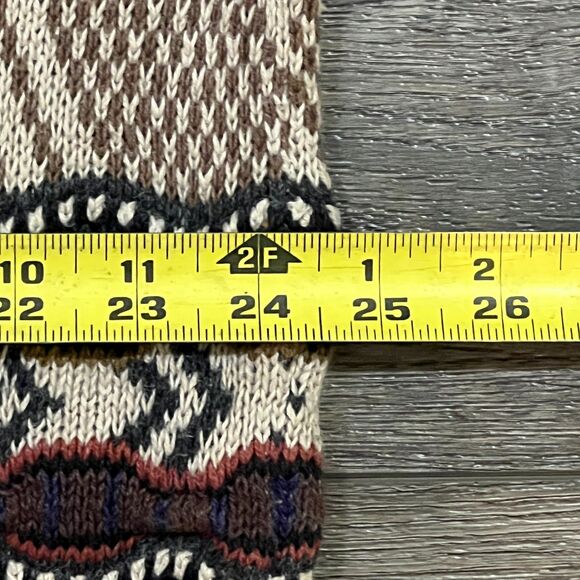 Vintage 90s Duplex Designs Patterned Knit Cardigan Sweater - Men's Size XL - Picture 6 of 7